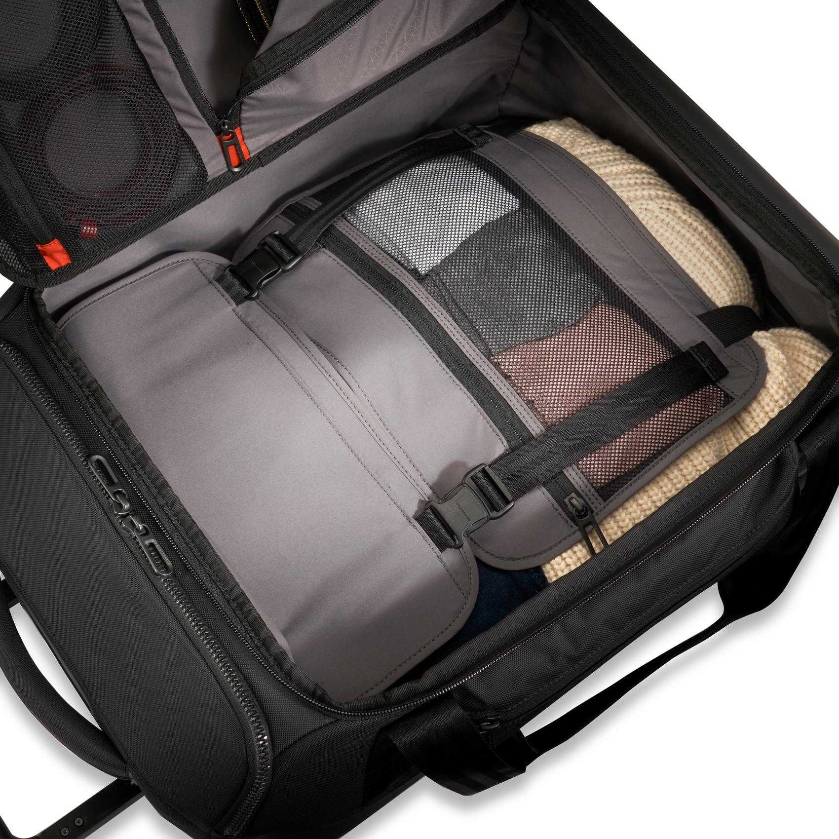 21" Carry-on 2-Wheel Duffle #colour_black