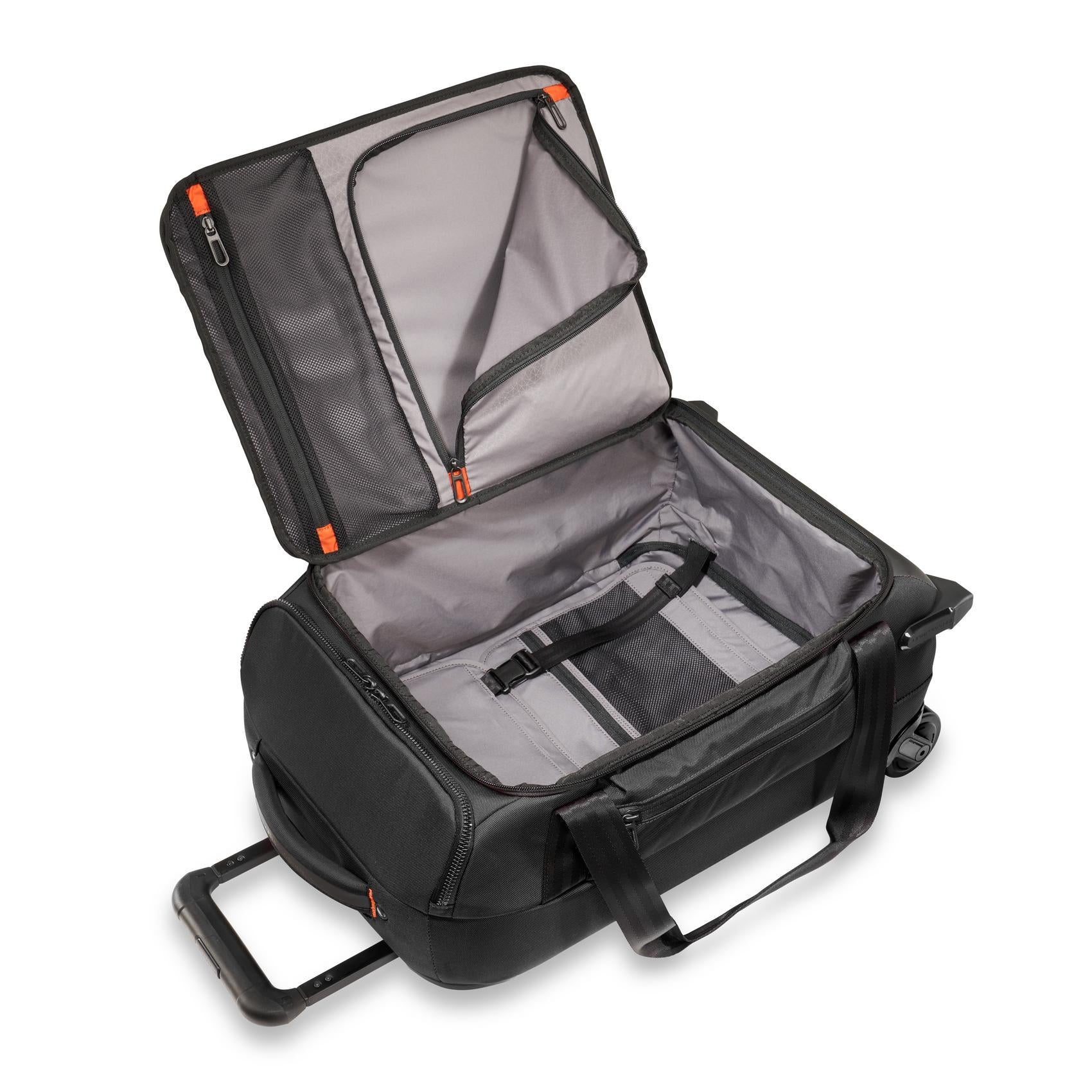 21" Carry-on 2-Wheel Duffle #colour_black